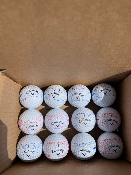 12 x Premium Callaway Supersoft Splatter